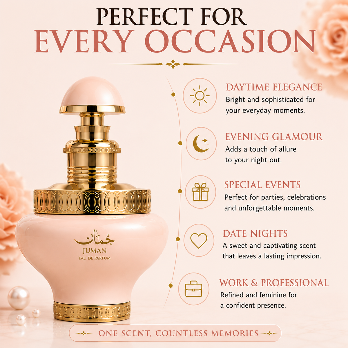 Le Falcone Juman Precious Eau de Parfum for Women 100 ml – Fruity Vanilla Gourmand
