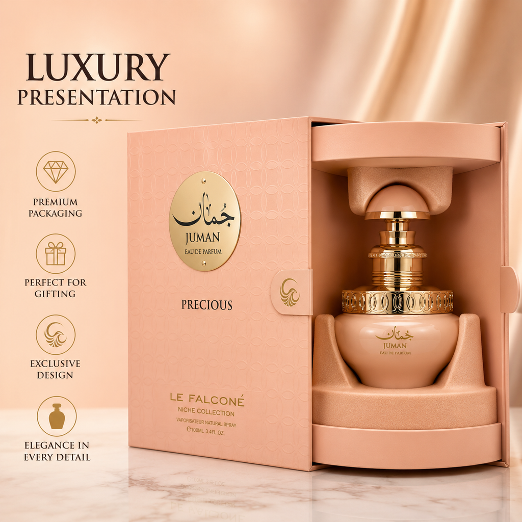 Le Falcone Juman Precious Eau de Parfum for Women 100 ml – Fruity Vanilla Gourmand