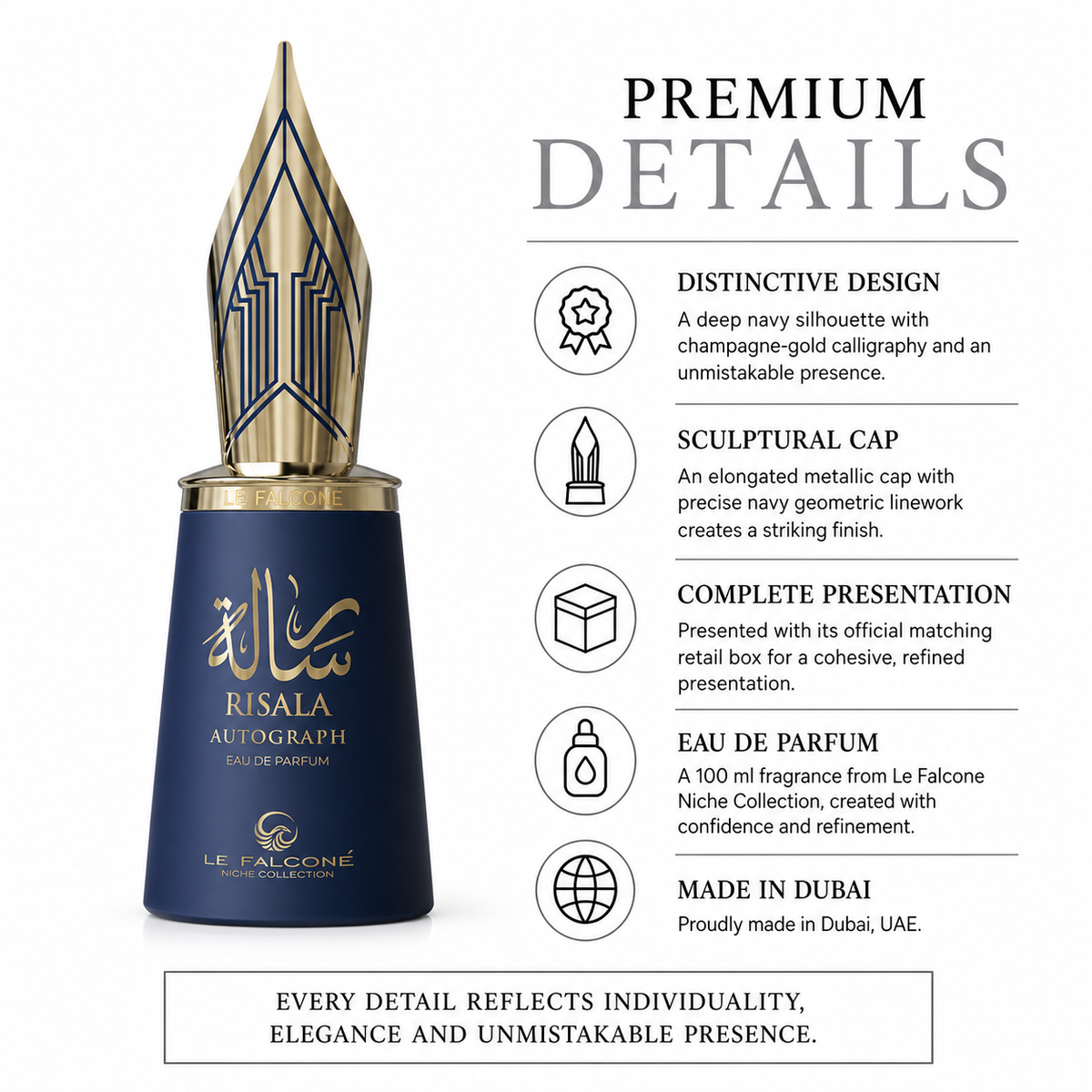 LE FALCONE Risala Autograph Eau de Parfum 100 ml – Citrus, Aromatic & Woody